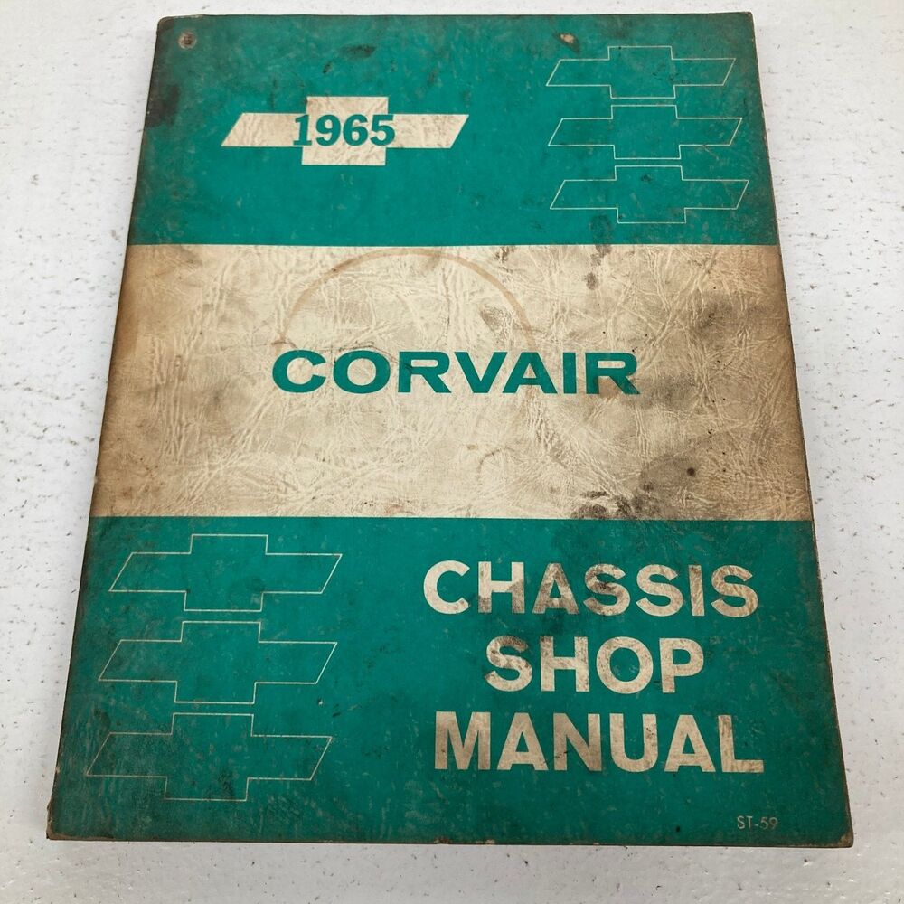Corvair Chassis Shop Manual Chevrolet 1965